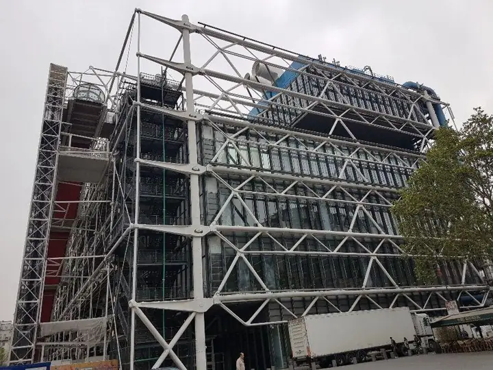 Project: Centre Pompidou, roof slab